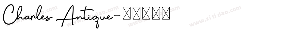 Charles Antique字体转换